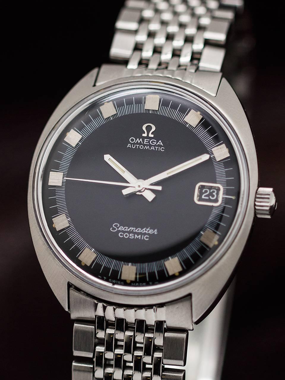 Omega Stainless Steel Seamaster Cosmic Automatic Wristwatch, circa 1970 1