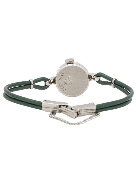 Omega Ladies Platinum Diamonds Dress Manual Wind Wristwatch, circa 1954