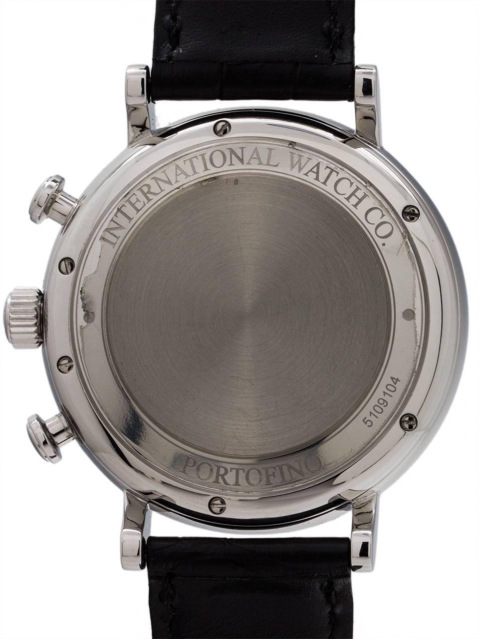 Men's IWC Stainless Steel Portofino Chronograph Automatic Wristwatch Ref IW391008