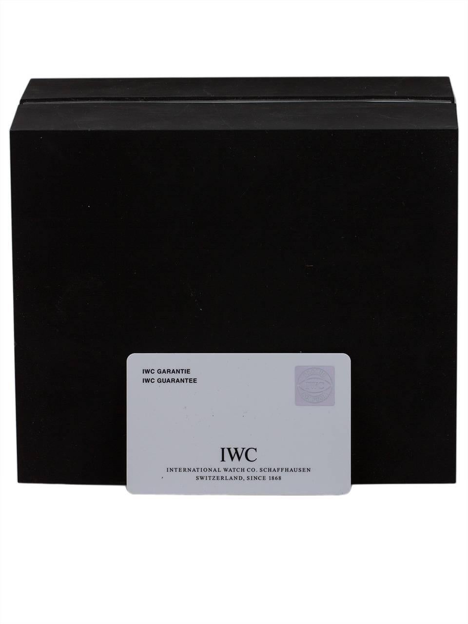 IWC Stainless Steel Portofino Chronograph Automatic Wristwatch Ref IW391008 3