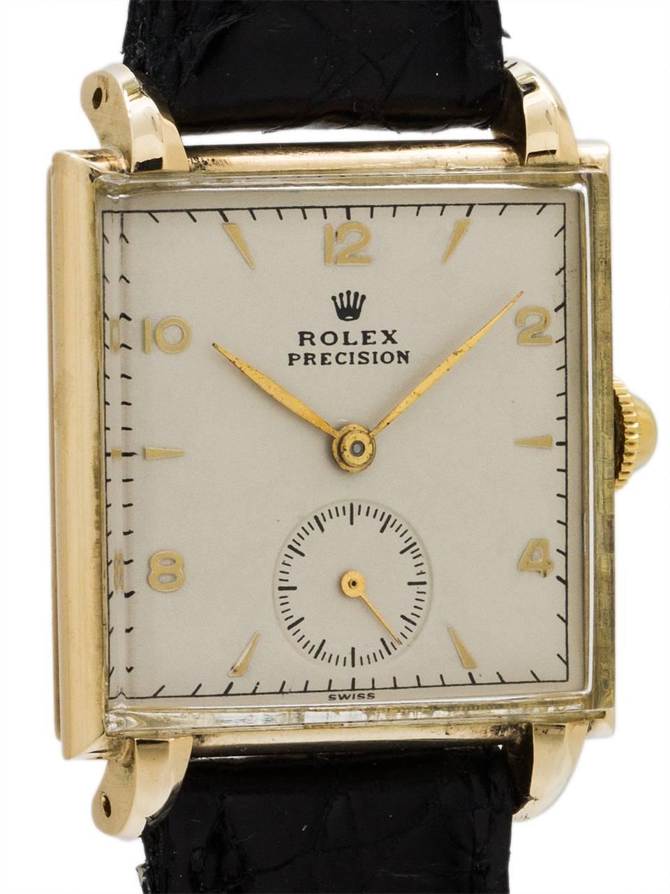 Retro Rolex Dress Model Manual Wind Wristwatch, circa 1940s