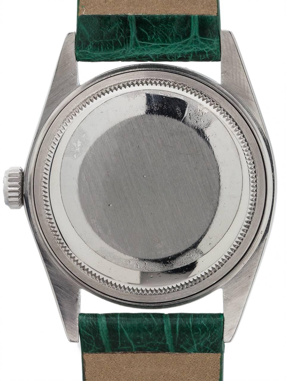Men's Rolex Stainless Steel Datejust Fat Boy Self Winding Wristwatch, Ref 1601