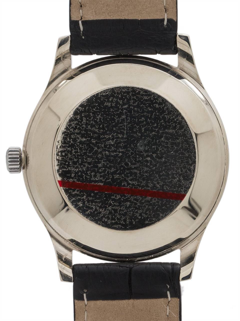 Men's IWC Schaffhausen White Gold Date Automatic Wristwatch, circa 1964