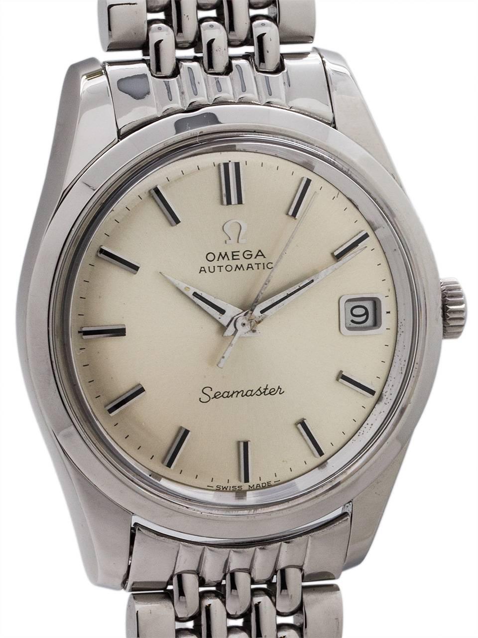 Artisan Omega Stainless Steel Seamaster Automatic Wristwatch, circa 1970