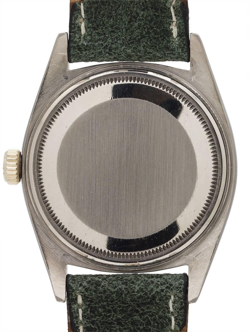 Women's Rolex White Gold Day Date President Wristwatch Ref 1803, circa 1963