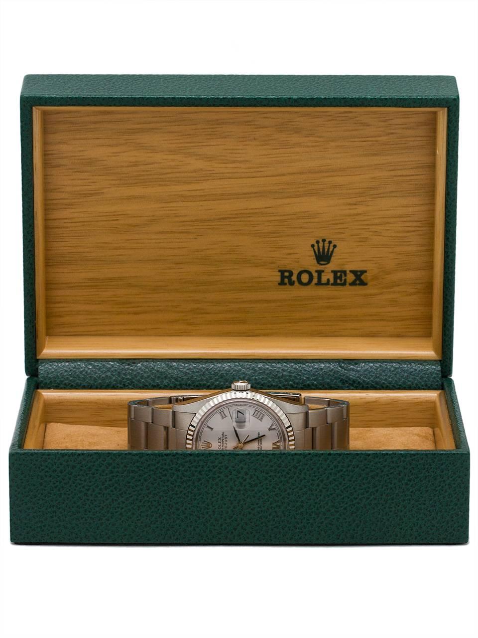 Rolex Stainless Steel Datejust self winding wristwatch Ref 16234, circa 1996 1