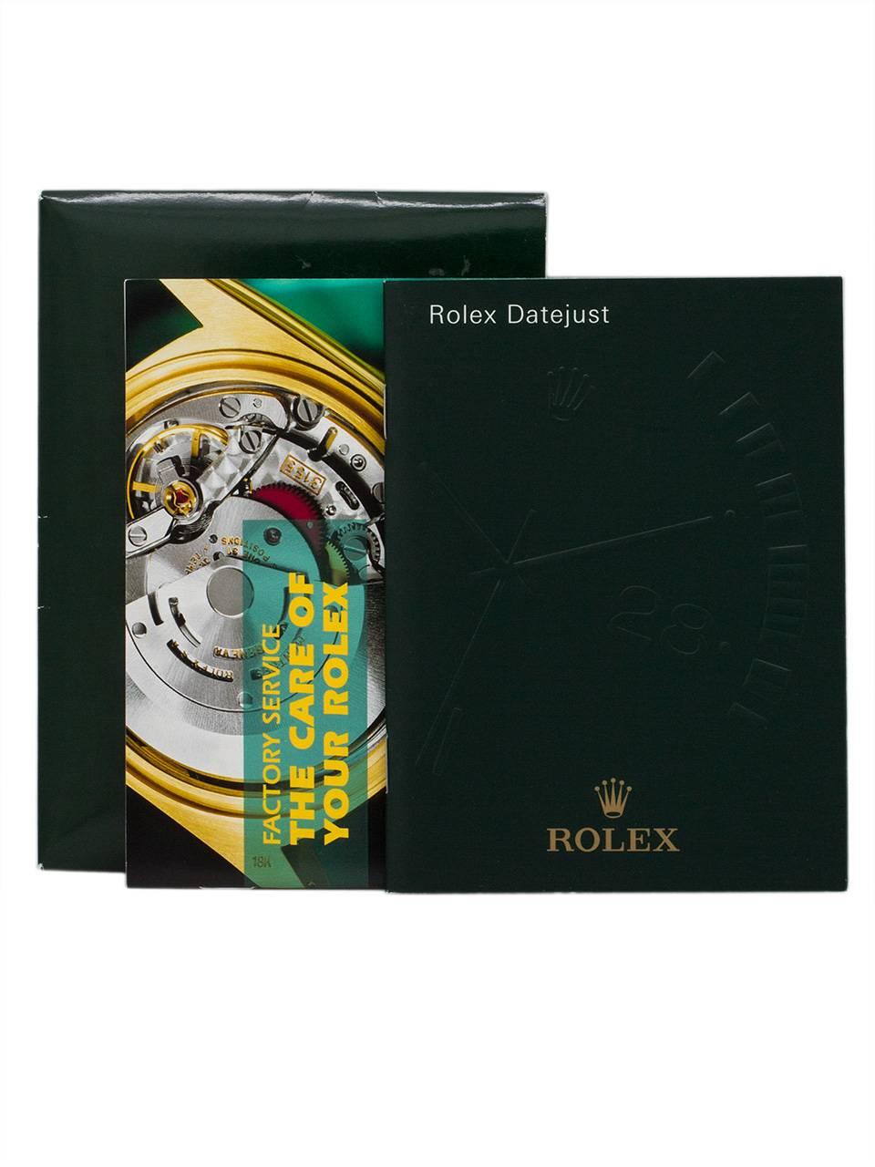 Rolex Stainless Steel Datejust self winding wristwatch Ref 16234, circa 1996 2