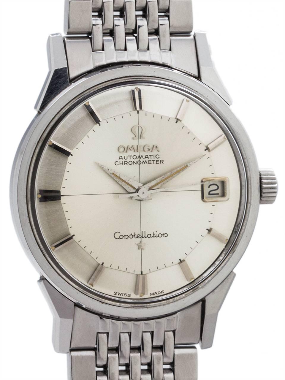 Omega Constellation Pie Pan with Bracelet, circa 1970 In Excellent Condition In West Hollywood, CA