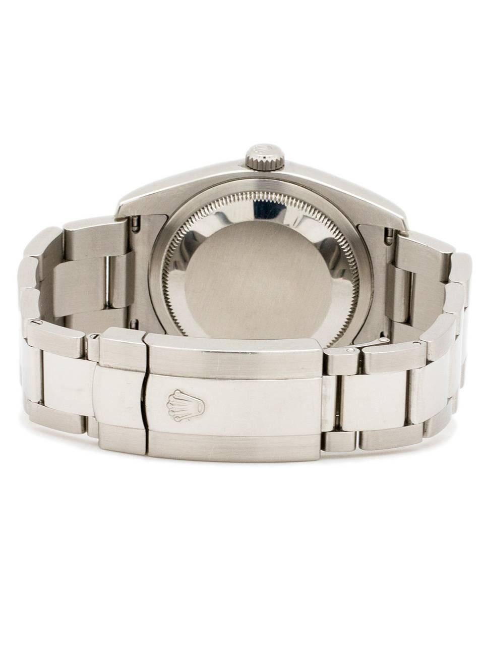 Men's Rolex Stainless Steel Datejust Self Winding Wristwatch Ref 16200, circa 2002
