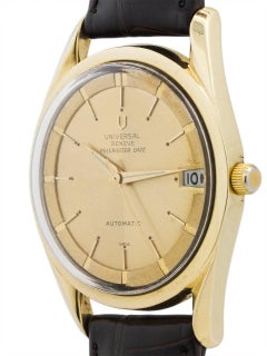 Universal Montre-bracelet chronomètre Polerouter de luxe Geneve en plaqué or