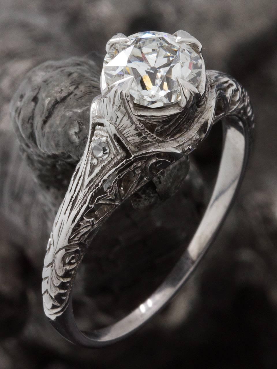 platinum vintage engagement rings 1920s