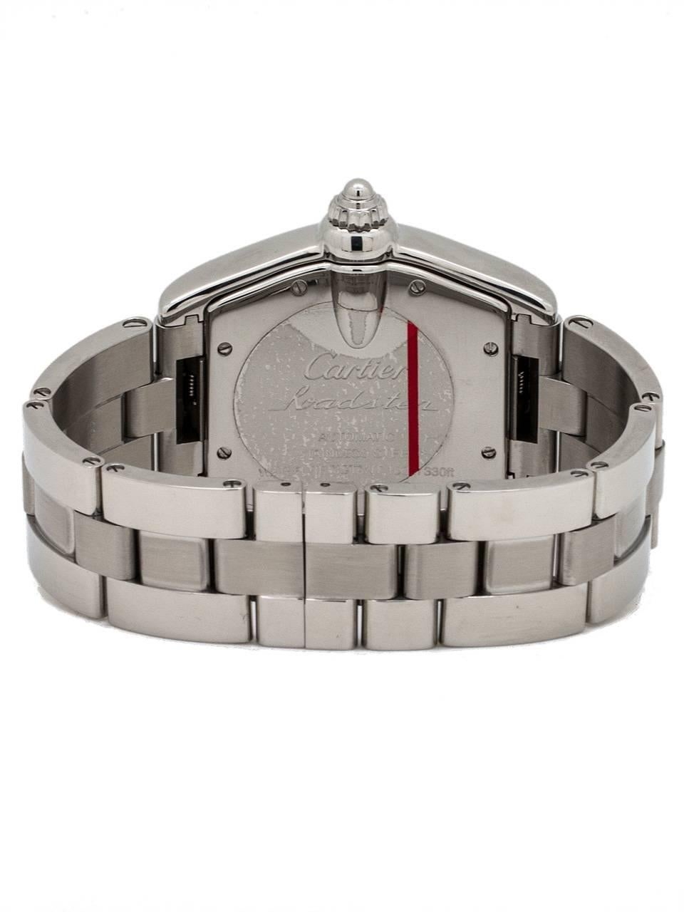 Men's Cartier Stainless Steel Roadster automatic wristwatch, circa 2000s