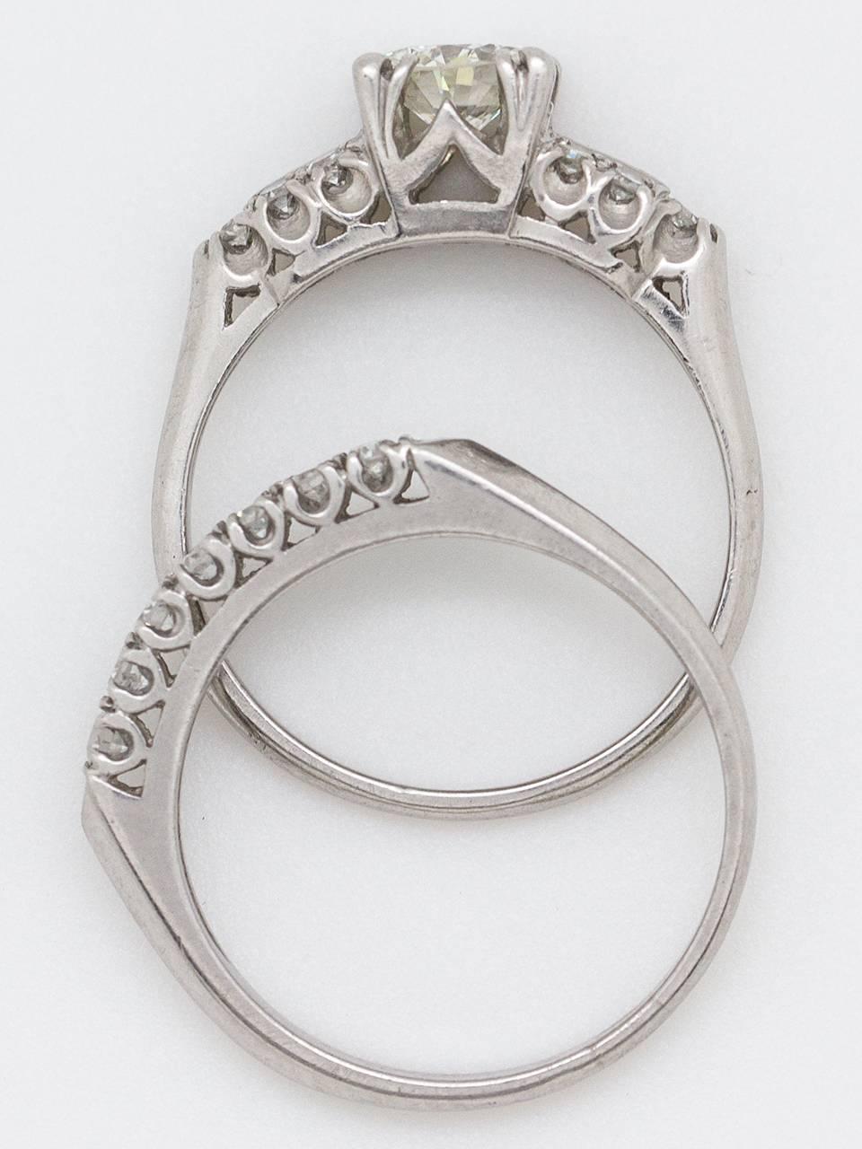 1940s wedding ring sets