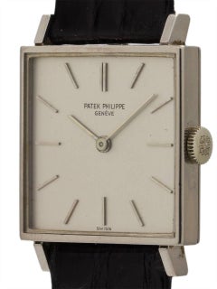 Patek Philippe White Gold Manual Wind Wristwatch Ref 3430, circa 1967