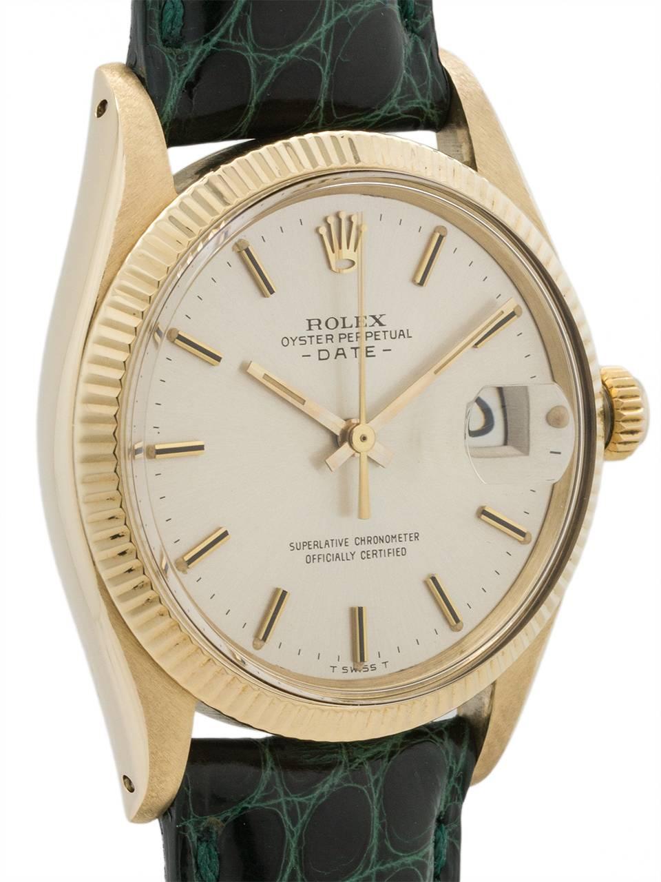 Rolex Yellow Gold Oyster Perpetual Automatic Wristwatch Ref 1503, circa 1972 In Excellent Condition In West Hollywood, CA