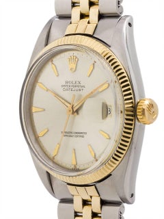 Rolex Yellow Gold Stainless Steel Datejust Automatic Wristwatch, circa 1960