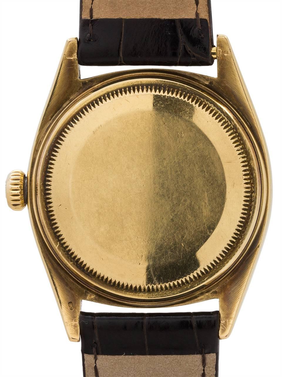 Men's Rolex Yellow Gold Datejust Automatic Wristwatch Ref 1601, circa 1961