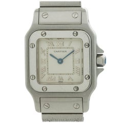 Cartier Ladies Stainless Steel Santos quartz wristwatch, circa 2000s