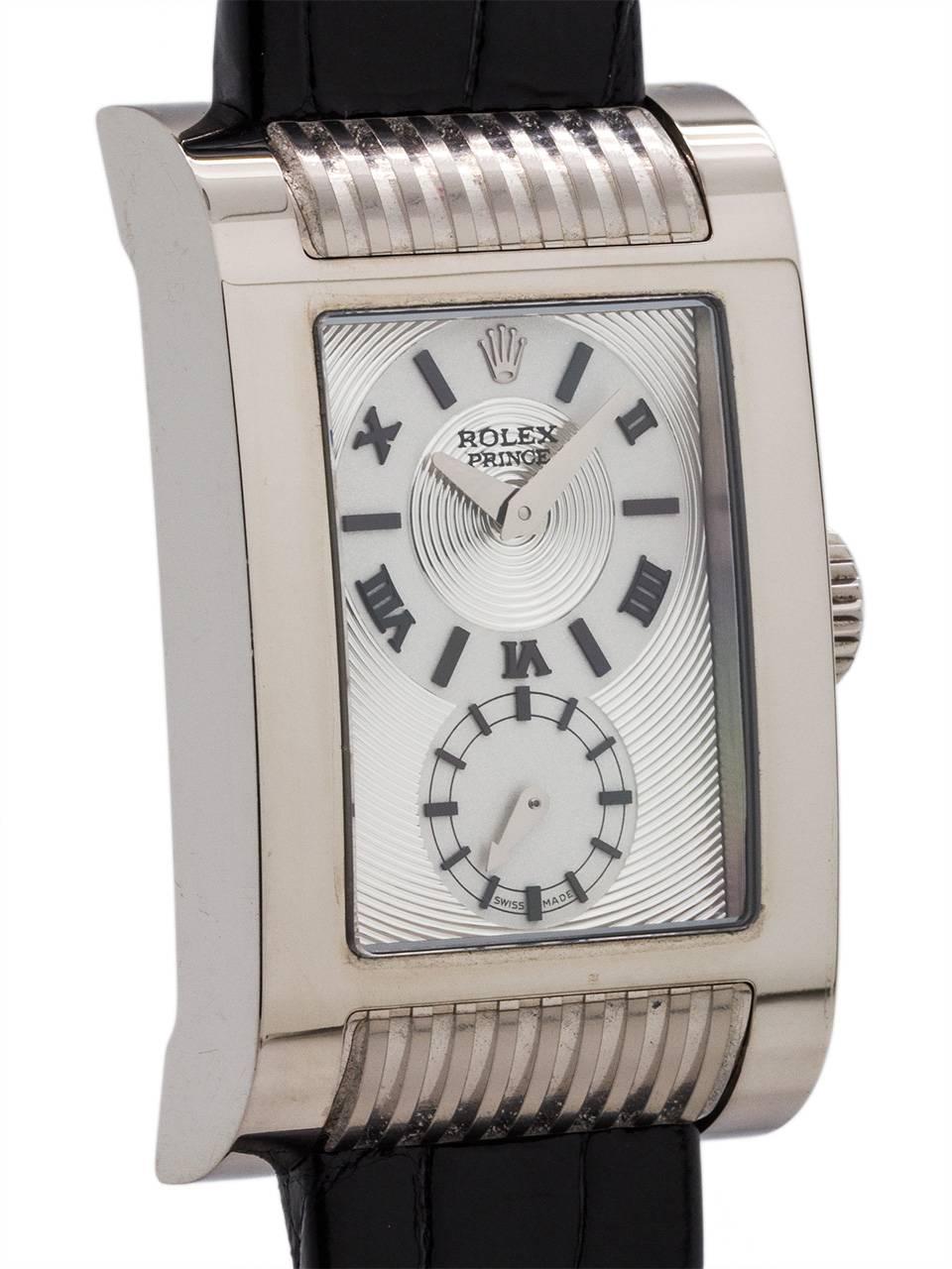 Rolex White Gold Cellini Prince Manual Wind Wristwatch Ref 5441/9, circa 2010 In Excellent Condition For Sale In West Hollywood, CA