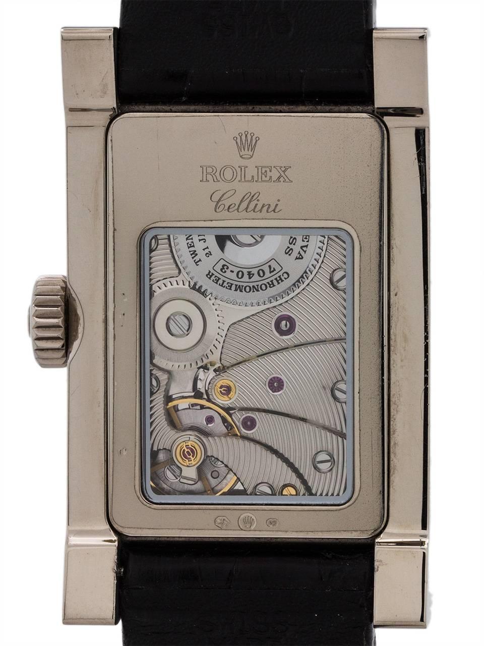 Men's Rolex White Gold Cellini Prince Manual Wind Wristwatch Ref 5441/9, circa 2010 For Sale