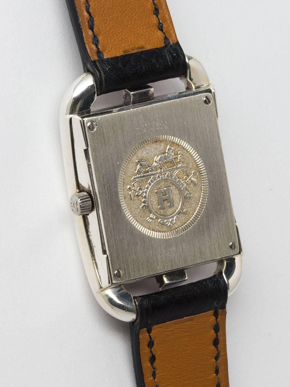 Women's Hermes Lady's Stainless Steel Cape Cod Quartz Wristwatch 