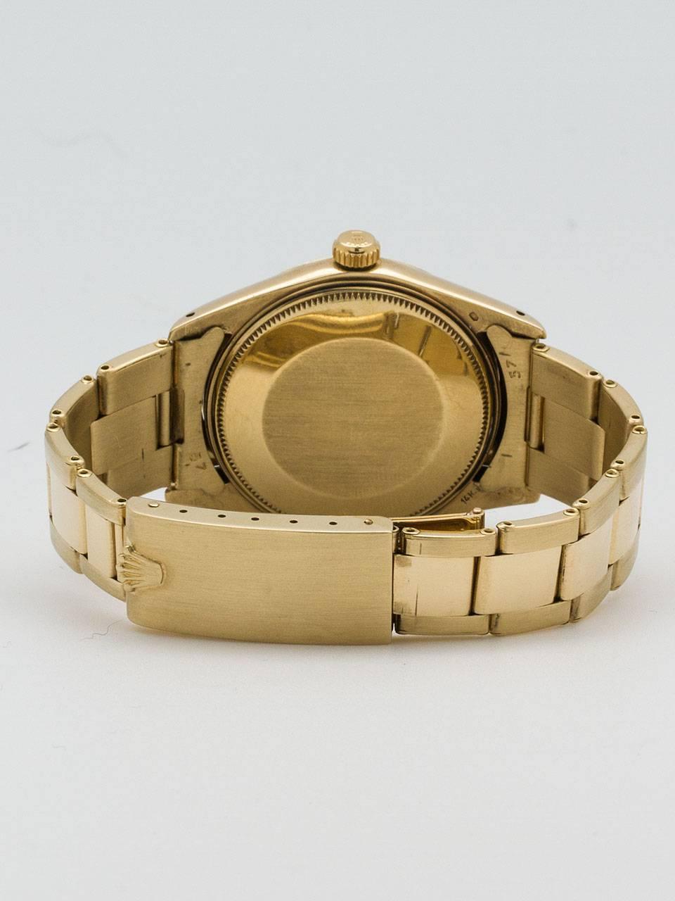 Women's or Men's Rolex Yellow Gold Oyster Perpetual Date Wristwatch Ref 1503