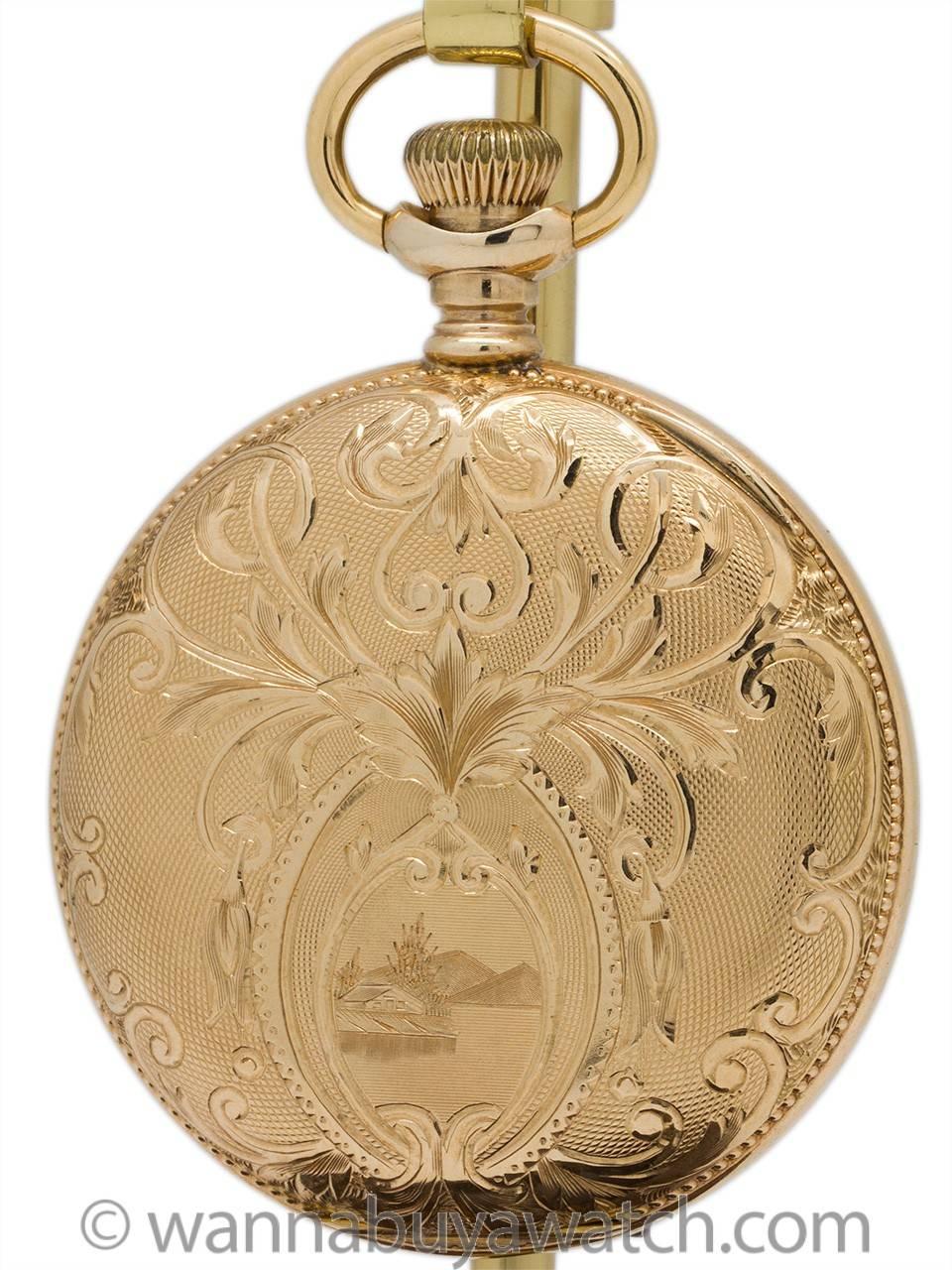 elgin 14k gold pocket watch value