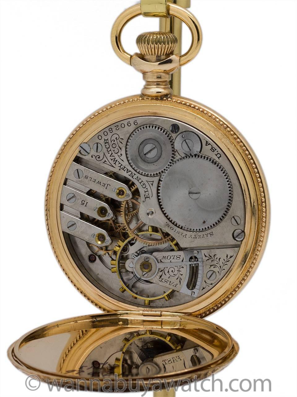 elgin gold pocket watch