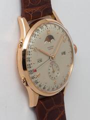 Record Rose Gold “Datofix” Wristwatch