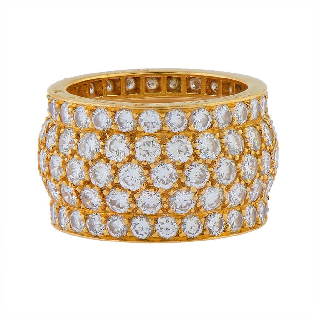 Cartier Diamond Gold Eternity Ring 