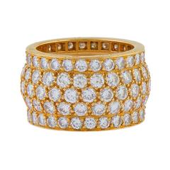 Cartier Diamond Gold Eternity Ring 