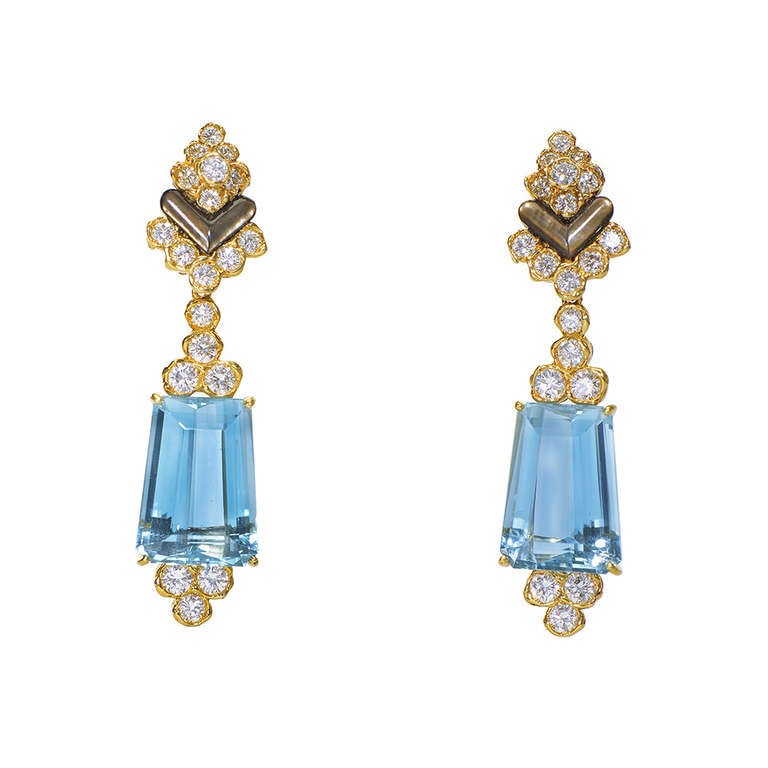 Women's Maison Fred de Paris Aquamarine Diamond Mother of Pearl Parure