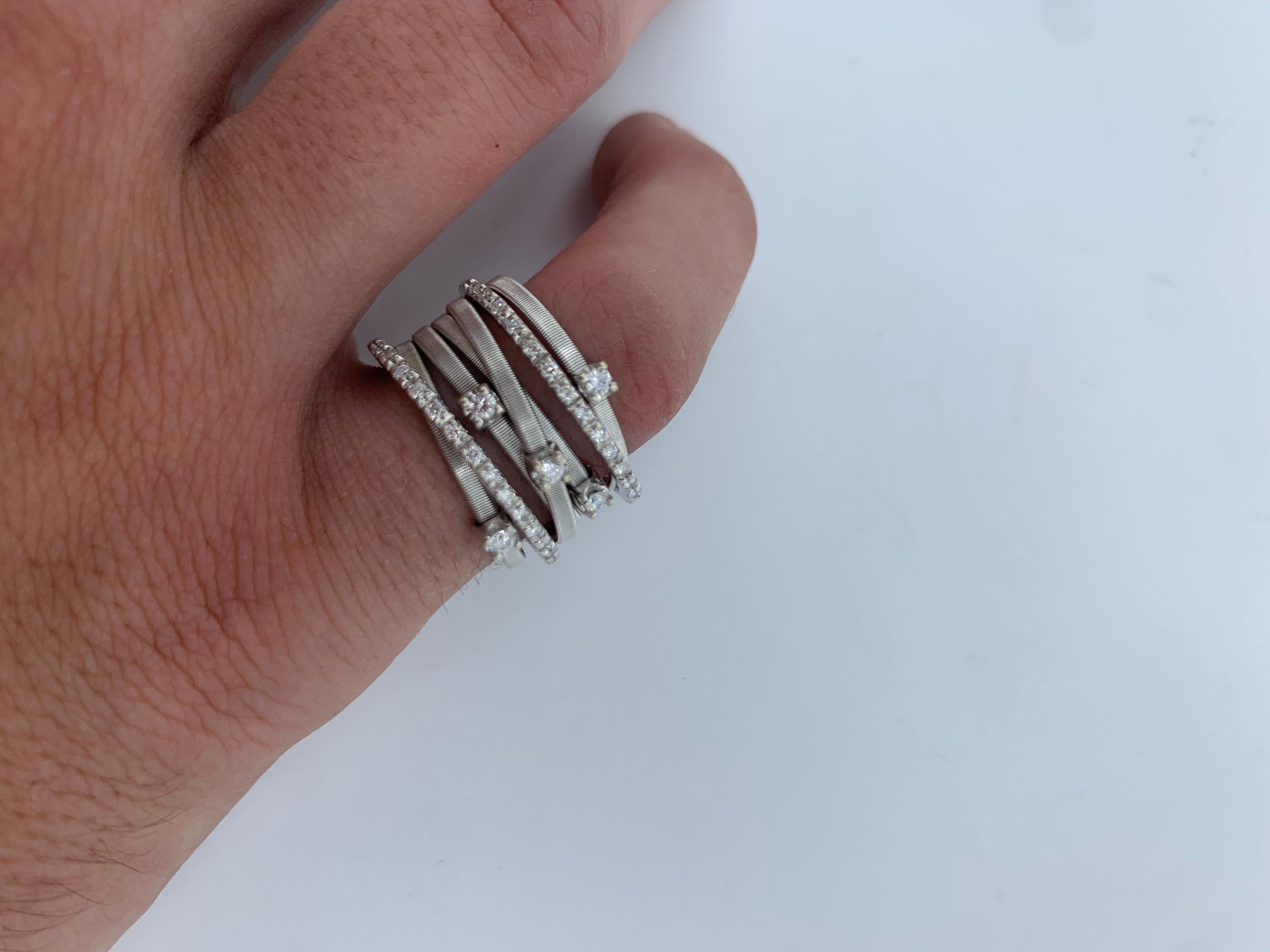 Marco Bicego 18 Karat White Diamond Ring 2