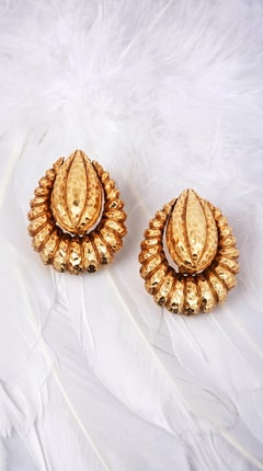 Tiffany, 18K Gold Door Knocker Earrings