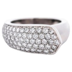Cartier, Diamantring aus 18-karätigem Gold, Zertifikat