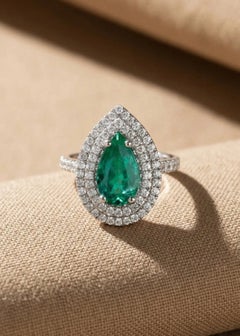 1.72ct Brazil Paraiba Diamond Ring, GIA, AGL