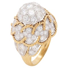 Diamantring aus 18-karätigem Gold