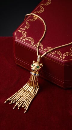 Collier « Panthère » Cartier en or 18 carats, émeraude, onyx, émail et diamants