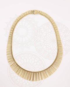 Cartier 18K Gold Fringe Necklace, Retro Design, Circa 1950s-60s
