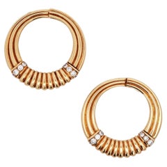 Van Cleef & Arpels, 18K Gold Diamond Dress-clip Brooches
