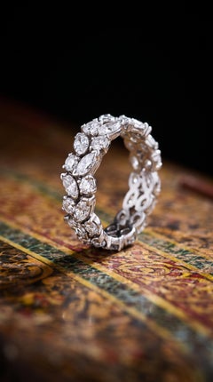Tiffany & Co. Platinum Diamond Eternity Band, 3.25ct, Women's Ring