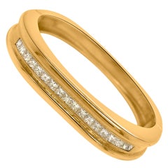 18 Karat Gold Diamonds Bangle Bracelet