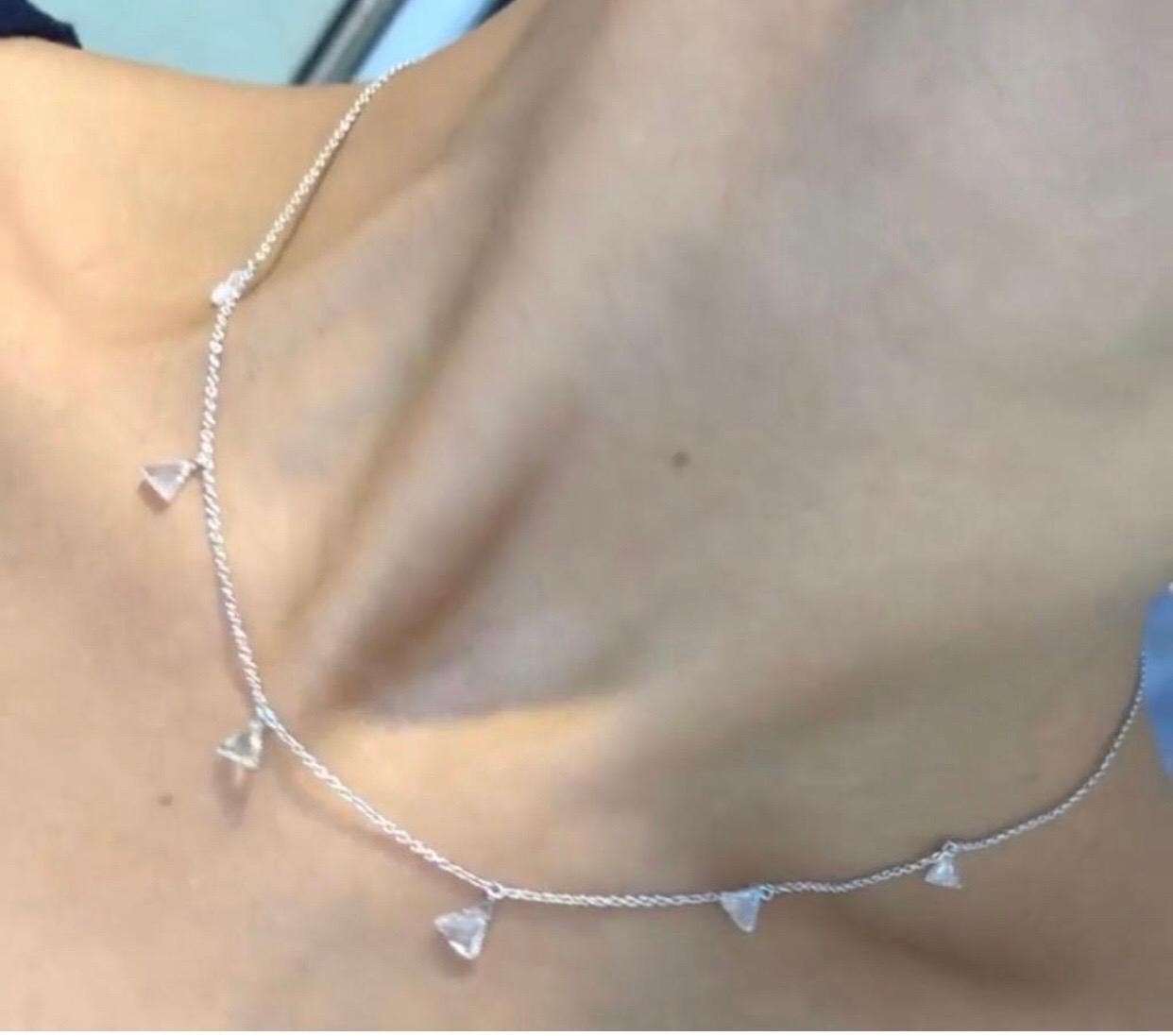 PANIM 18 Karat Diamond Taviz Choker Necklace in 18K White Gold For Sale 1