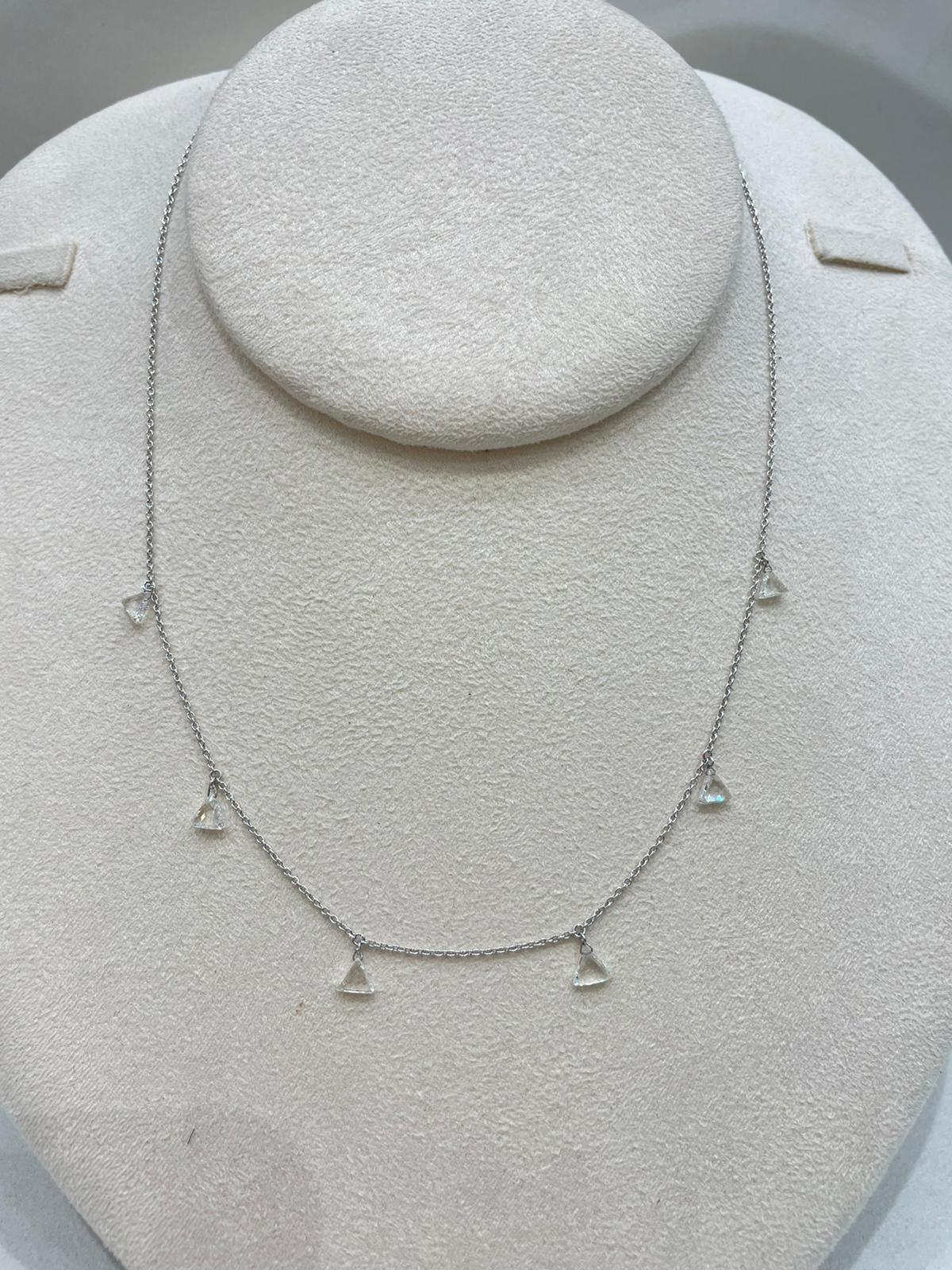 PANIM 18 Karat Diamond Taviz Choker Necklace in 18K White Gold For Sale 2