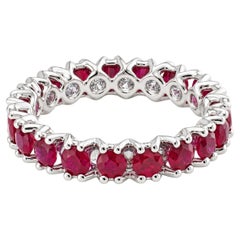 18K Gold 2.65 carat Ruby eternity Ring by MOISEIKIN