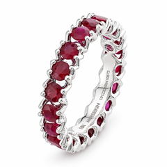 18K Gold 2.65 carat Ruby eternity Ring by MOISEIKIN