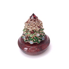 MOISEIKIN SV Bijoux de Noël miniatures plaqués or