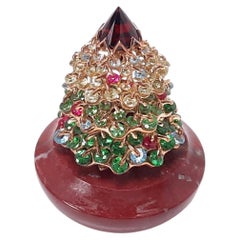 MOISEIKIN SV Bijoux de Noël miniatures plaqués or