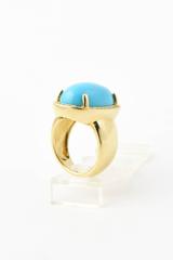 Rina Limor Turquoise Diamond Gold Ring