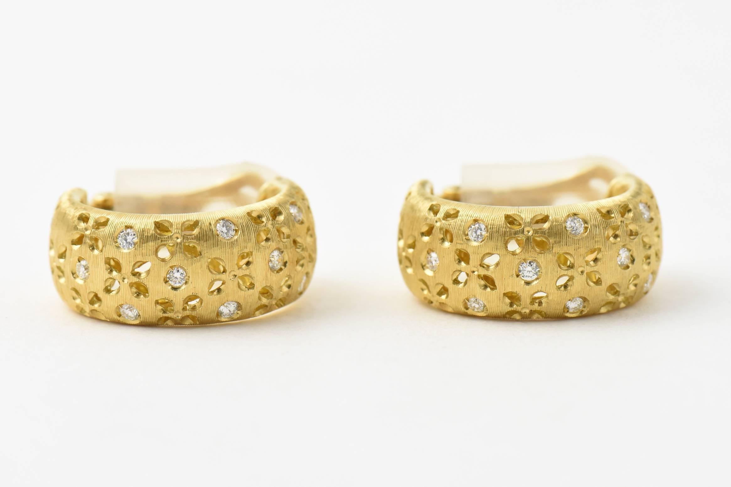 Roberto Coin Granada Diamant-Ohrringe aus Gold 3